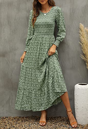 Smocked Floral Maxi
