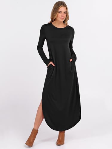 Long Sleeve Pockets Maxi