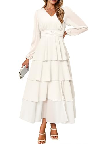 Long Sleeve Chiffon Maxi