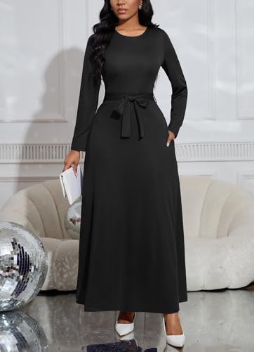 Green Long Sleeve Church Maxi