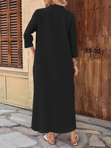 Long Sleeve Cotton Maxi