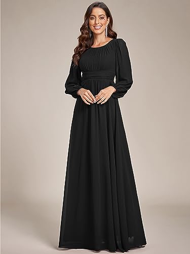 Chiffon Long Sleeve Formal