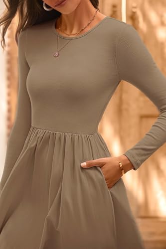 Long Sleeve Wedding Guest Pockets Midi