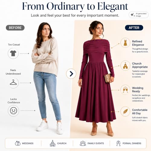 Long Sleeve Church Midi
