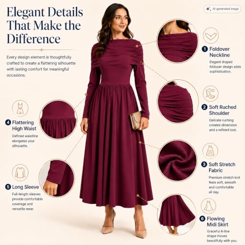 Long Sleeve Church Midi