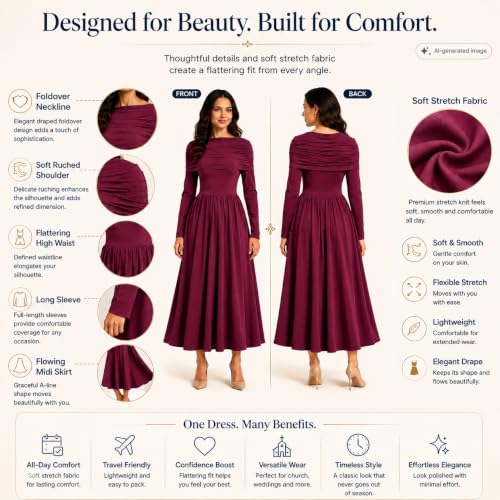 Long Sleeve Church Midi