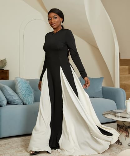 Long Sleeve Pleated Maxi