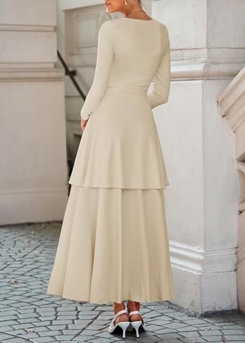 Long Sleeve Corset Maxi