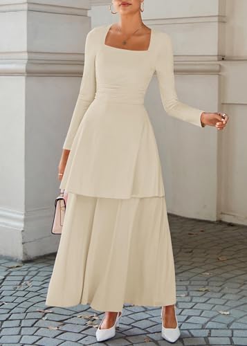 Long Sleeve Corset Maxi