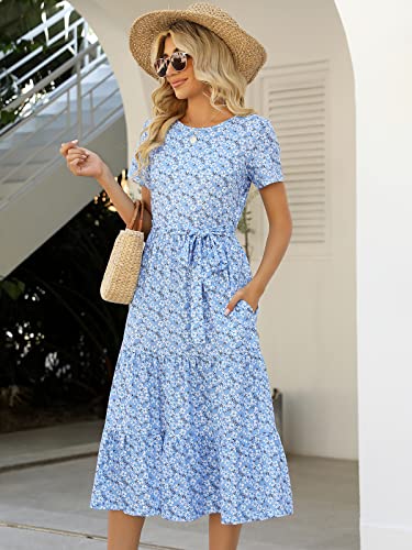 Floral Church Tea-Length Midi