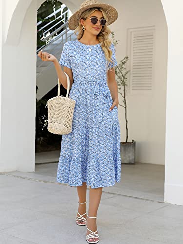 Floral Church Tea-Length Midi