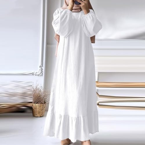 Long Sleeve White Maxi