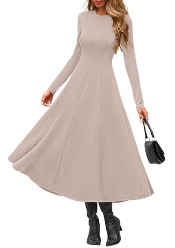 Long Sleeve A-Line Midi