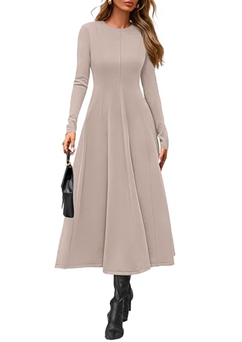 Long Sleeve A-Line Midi