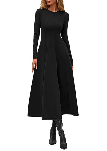 Long Sleeve A-Line Midi