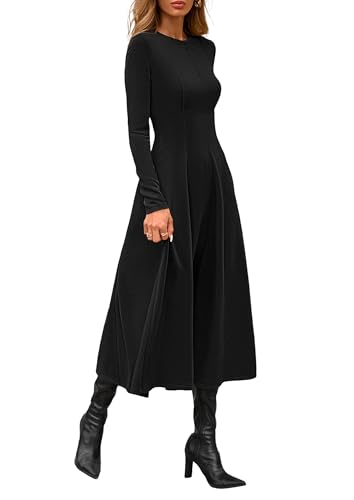 Long Sleeve A-Line Midi