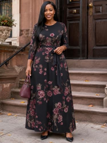 Floral A-Line Church Maxi
