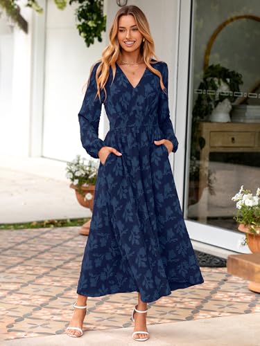 Boho Floral Long Sleeve Maxi