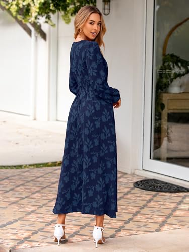 Boho Floral Long Sleeve Maxi
