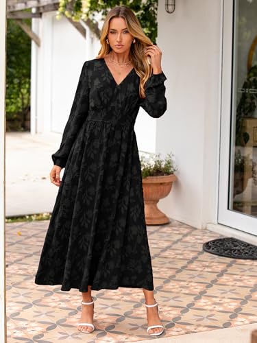 Long Sleeve Floral Church Maxi
