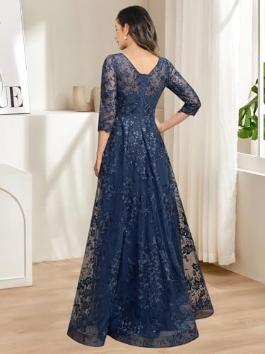Long Sleeve Evening Gown