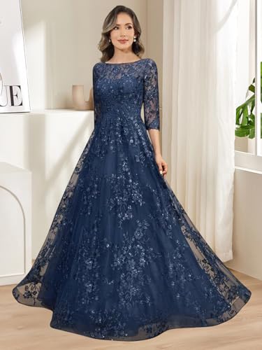 Long Sleeve Evening Gown