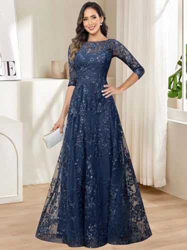 Long Sleeve Evening Gown